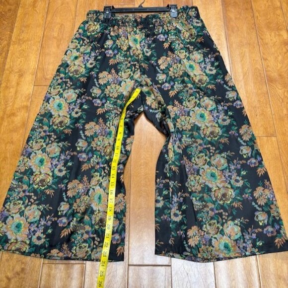 Anthropologie Womens The Somerset Pull On Cropped Pants Jacquard Edition Size XL - Picture 8 of 12